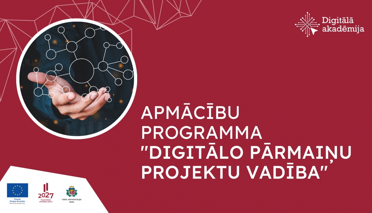 apmacibu programma digitalo pārmaiņu projektu vadība